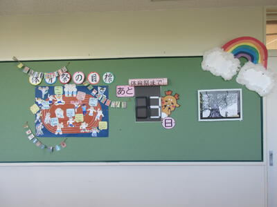 なないろ学級の掲示